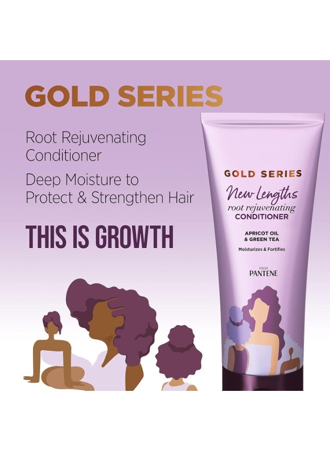 Pantene Gold Series New Lengths Root Rejuvenating Conditioner Apricot Oil & Green Tea 330ML - Image 4